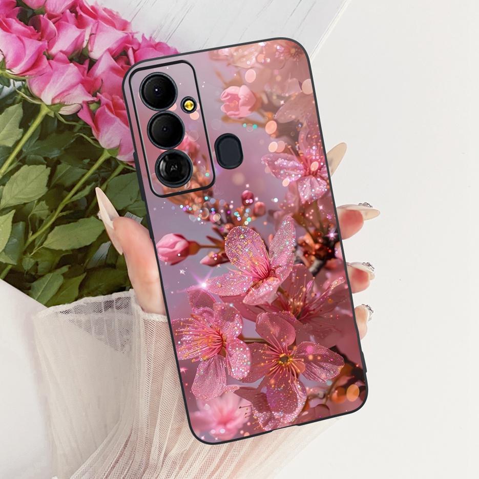 Чехол для Tecno Pop 6 GO BE6j Милый Лев Модный Расписной Чехол Мягкий ТПУ Чехол для Телефона Для Tecno Pop 6 Pro BE8 Pop6 GO Задняя Крышка Сумки