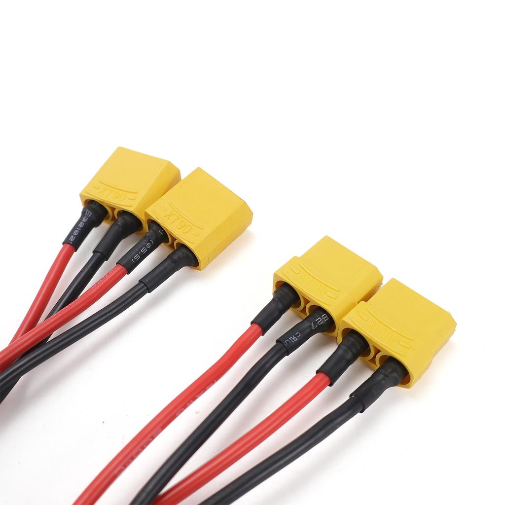 Параллельный кабель XT90 Y-образный разветвитель 10 см 14 AWG 1M2F 1F2M Адаптер-разветвитель Y для зарядного устройства RC аккумуляторов Дрона FPV