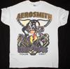 AEROSMITH ТУР NINE LIVES 1997 БЕЛАЯ ФУТБОЛКА Тарифы ВКЛЮЧЕНЫ Унисекс Футболка