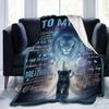 Printed Blanket Comfortable Soft Sofa Talk Blanket