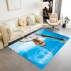 Karim Benzema's Cosmic Celebration Floor Rug Office Rug Perfect for Foyer Game Room Bedrooms Kitchen Anti-slip Rug Office home decor