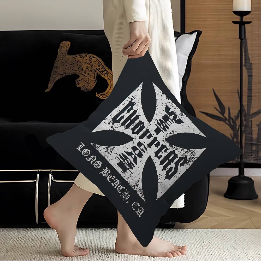 West C-Coast C-Choppers Pillow Cover For Bedroom Room And Living Room Sofa Decorative Cushion Cover