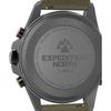 Мужские часы Timex Expedition North Tide Temp Compass 43 мм - Коричневый ремешок Зеленый циферблат Корпус цвета оружейной стали