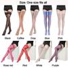 Transparent Stocking with Lace Silk Patchwork Over Knee Sexy Thigh High Stockings  Woman