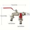 Garden Tools Brass Water Faucet 1/2" Outside & Inside Used Easy Turn On/Off Lever Handle Watering Supply Taps Ball Valve
