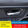 Suitable for BMW 13-19 3/4 Series 3GT Interior Modification F30 F31 F34 F36 Car Door Inner Door Bowl Carbon Fiber