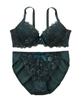 Комплект нижнего белья Inner Color Lingerie Bra and Shorts, зеленый, G90/3L