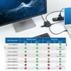 Cable Matters Зарядка PD 8K 4K 120 Гц HDMI USB C Хаб USB Type C HDMI Док 4K 2 порта USB Gigabit Ethernet Черный Thunderbolt 4 USB4 Совместимый с