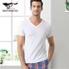 Qipilong Men's Classic V-Neck Cotton T-Shirt