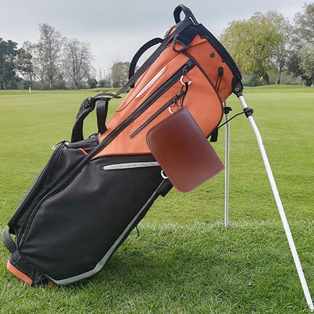 Golf tool kit, golf accessory kit, convenient to carry, multifunctional, large capacity, storage leather bag