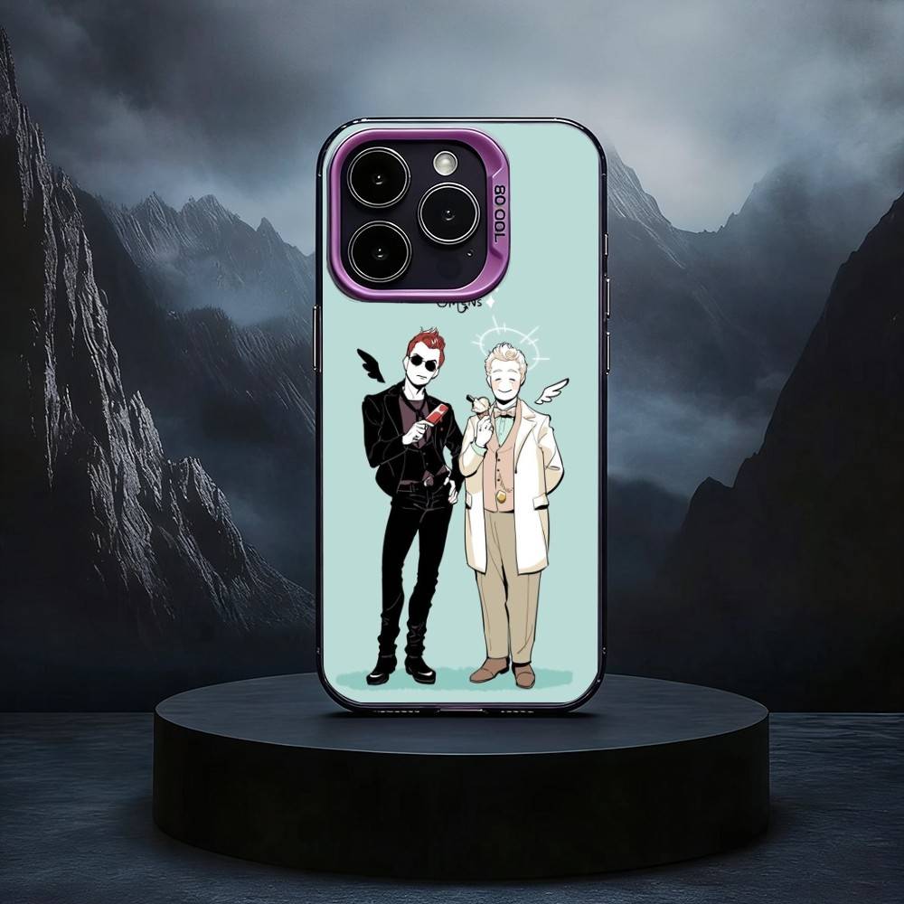 C-Мультяшный G-Хорошие O-Знамения Чехол для телефона Для iPhone17,16,15,14,13,12,11 Plus,Pro Max Черный Конфетный серебристый чехол для телефона