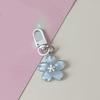 Stylish Flower Pattern Resin Keychain Pendant With Versatile Attachment Loop Perfect For Keychains Or Bag Charm