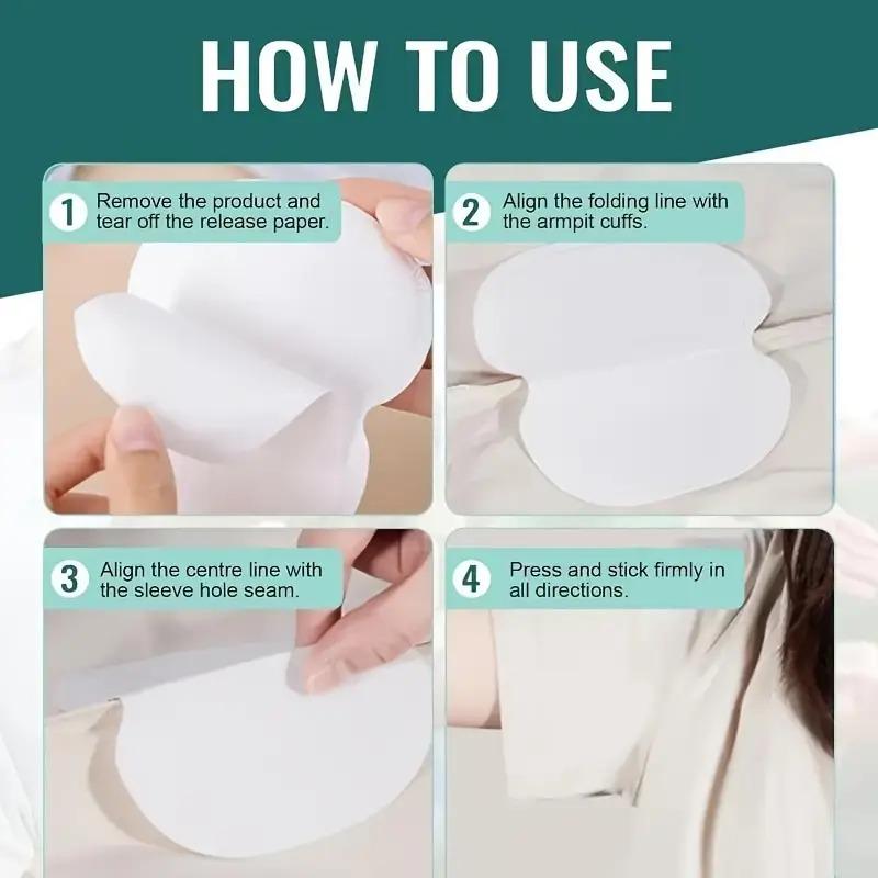 500pcs Unisex Summer Sweat Pads Deodorants Underarm Anti Perspiration Sweat Pads Disposable Armpit Absorb Useful Shield Pads