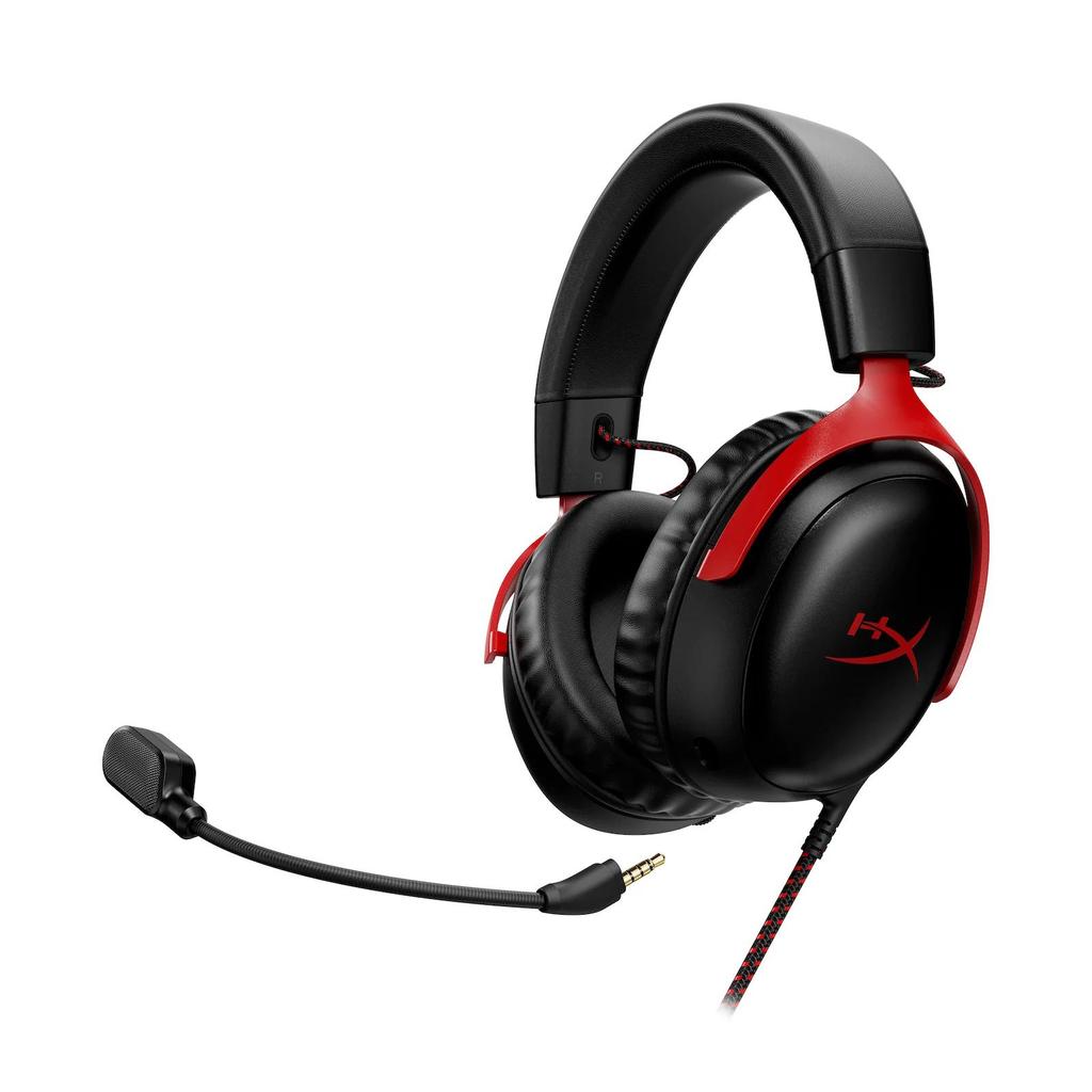 Проводная игровая гарнитура HyperX Cloud III с микрофоном, красная