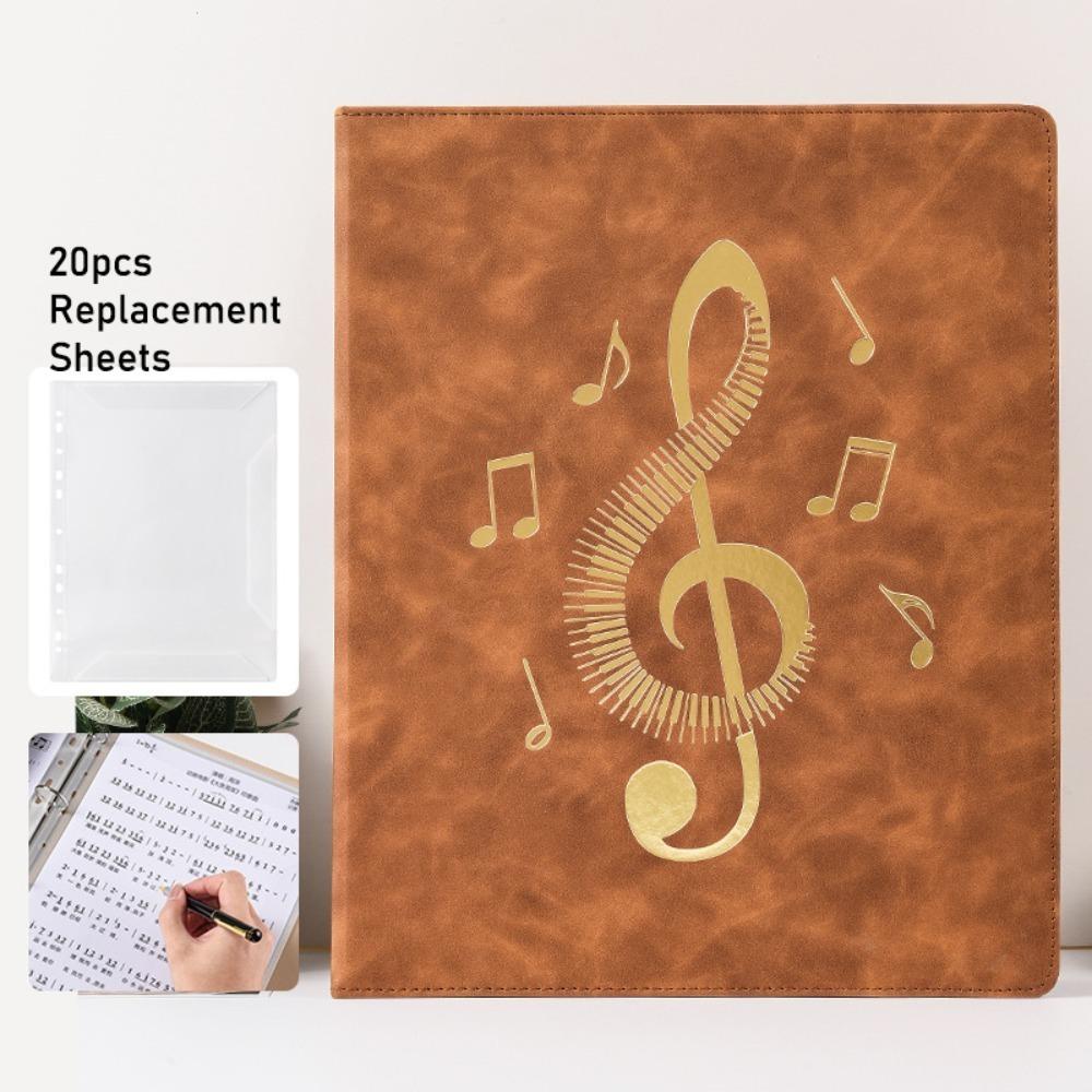 Гибкая папка для нот на кольцах, съемный зажим для нот формата А4, папка для нот
