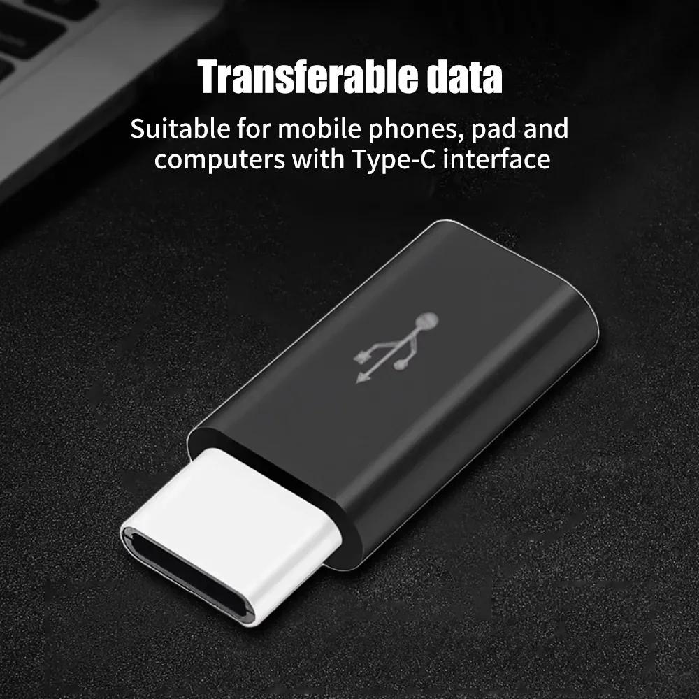 1/5/10 шт. Micro USB Female to Type C Male адаптер-конвертер для Android смартфона планшета USB-C зарядное устройство конвертер разъем