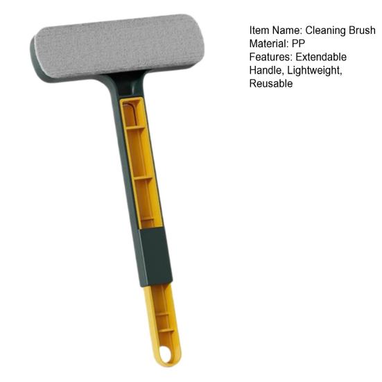 2 in 1 Window Screen Cleaning Brush with Extendable Handle Removable Lightweight Reusable Screen Cleaner Handheld Window Cleaning