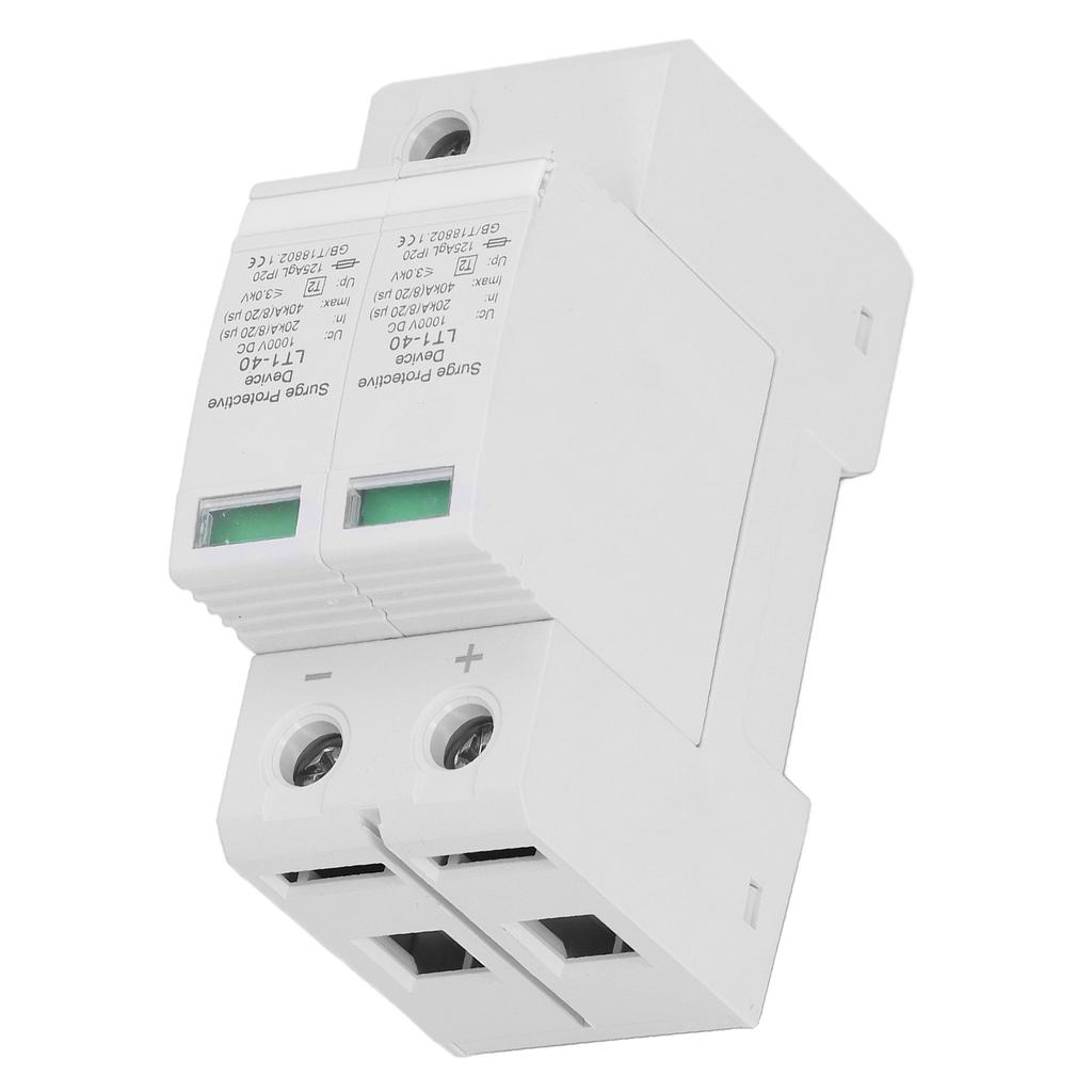 Surge Protective Device Photovoltaic PV Voltage Protection Arrester Protector 20‑40KA 2P DC1000V