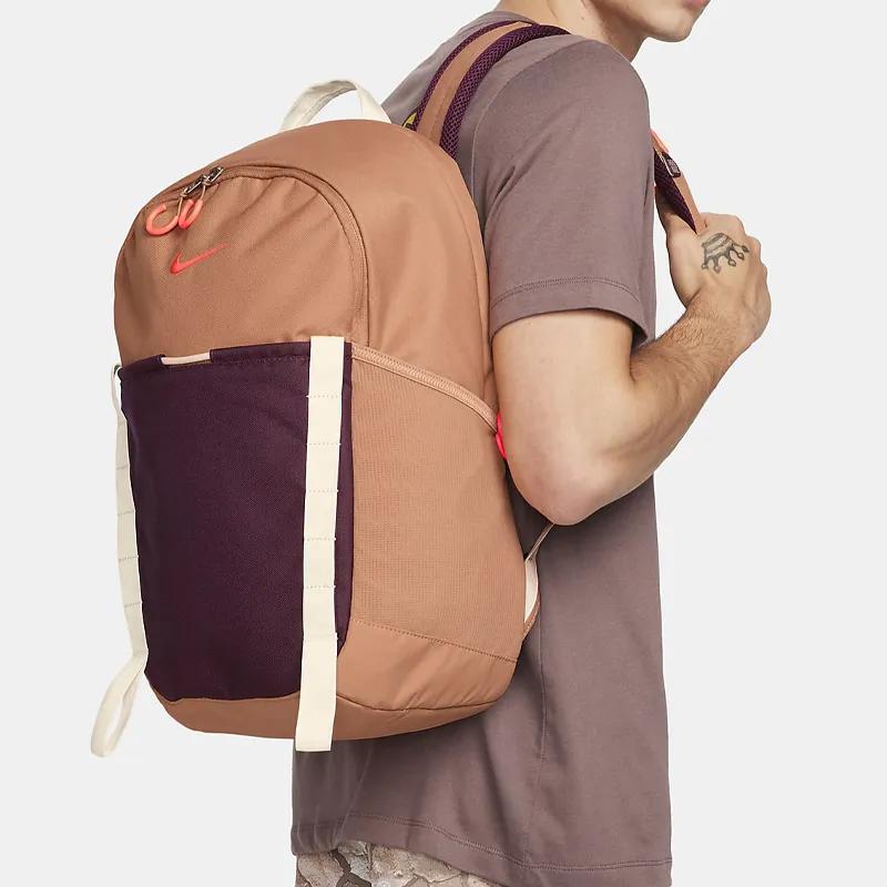 Nike Fabric Backpack Regular Unisex Amber Brown Night Brown Bright Dark Red (Unisex) Backpacks DJ9678 225