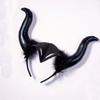 Witch Hair Accessories Ox Horn Hairband Evil Queen Evil Magic Witch Headpiece  Costume Accessory