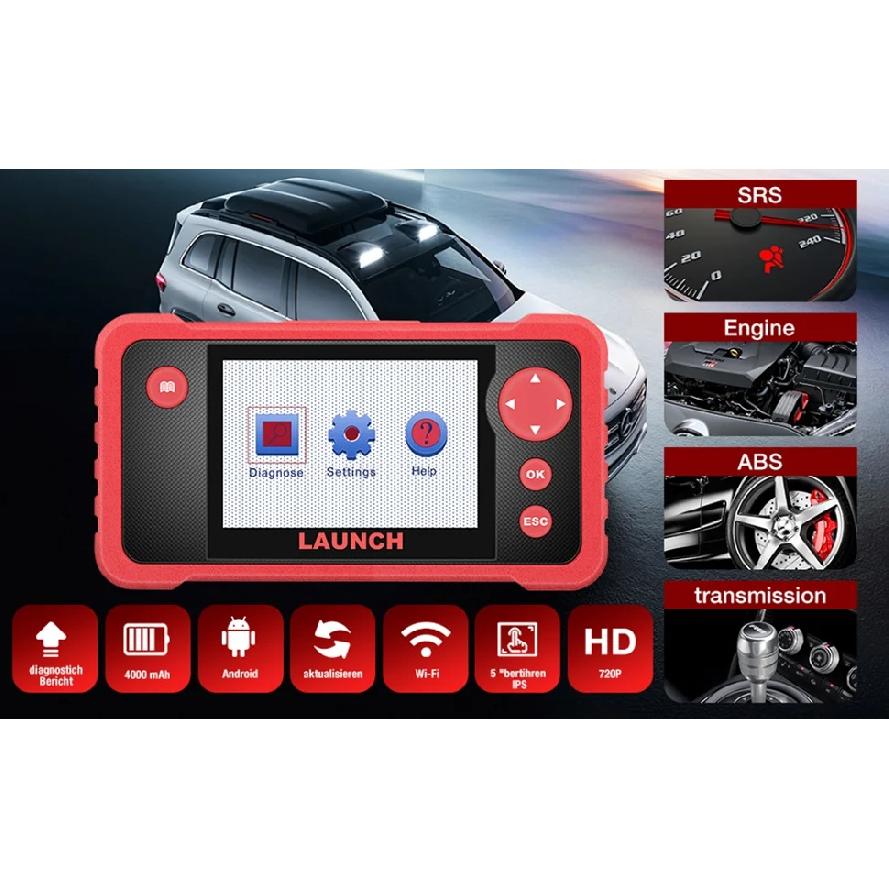 Launch CRP123 V2.0 OBD2 Сканер Двигатель/ABS/SRS/АКПП Диагностические Инструменты 3 Сервисных Полный OBDII Считыватель Кодов Бесплатное Обновление на Всю Жизнь Диагностический Инструмент