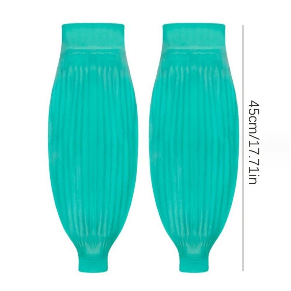 Practical Waterproof Latex Arm Sleeves Thickened Oil Resistant Housekeeping Sleeve Cover Lengthening Non-slip Arm Protector Home