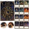 Настенный календарь 2027 с алмазной мозаикой «Двенадцать Знаков Зодиака», набор для рукоделия, подвесной, для взрослых, снятие стресса, полный комплект для начинающих