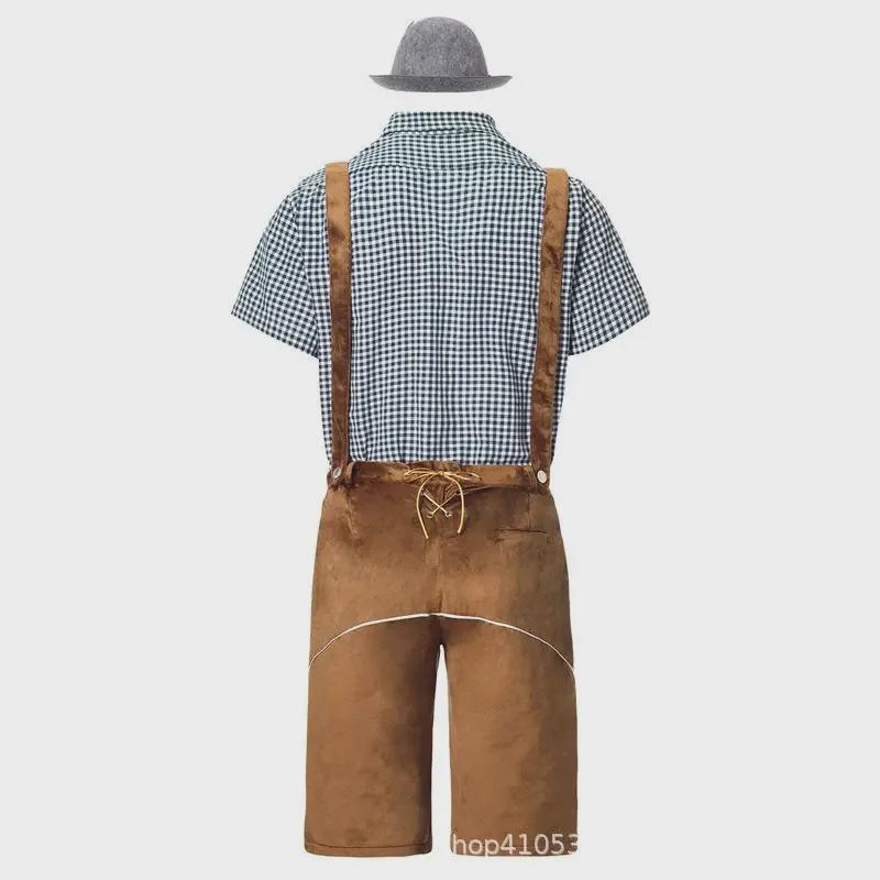 Мужской традиционный немецкий костюм для фестиваля пива Октоберфест Косплей