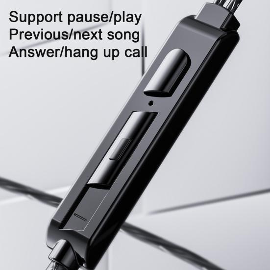 Проводная гарнитура стерео объемный глубокий бас музыкальный плеер эргономичные 3,5 мм проводные наушники игровые наушники телефон аксессуар