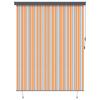 Yellow and Blue Outdoor Roller Shade 200 x 250 cm Fabric and Aluminum