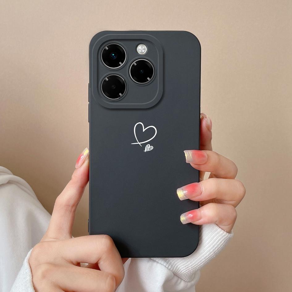 Love Heart Cases For Infinix Hot 50 Pro Plus 50i Smart 9 Note 40X 4G 5G Soft Camera Protection Liquid Slim Silicone Super Shockproof For Infinix Shell