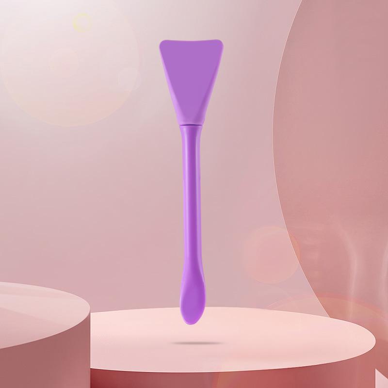 Кисть для маски для лица двойного назначения с двумя головками для маски-стика с лопаткой для нанесения грязевой пленки, силиконовые инструменты для красоты лица