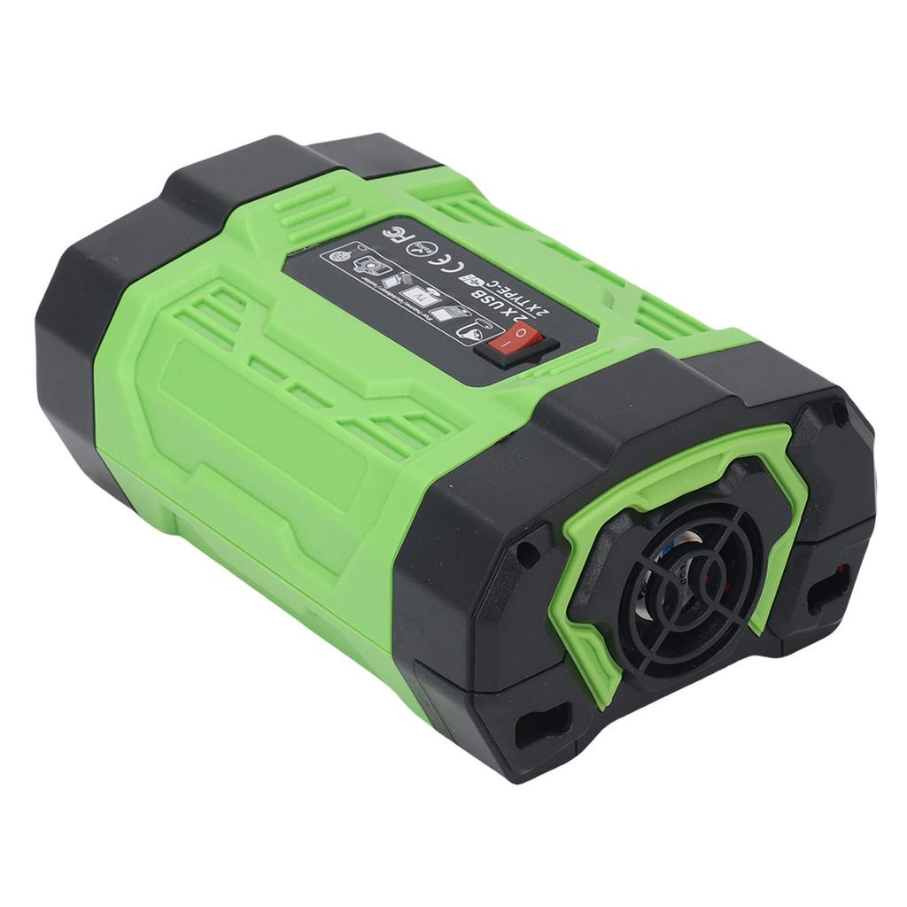 200W Car Inverter 12V To 220V 2 USB 2 Type C Ports 2 Universal Sockets Car Charger Adapter Inverter for RV Truck