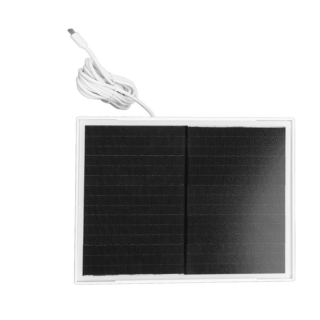 10W Solar Panel for Security Camera Waterproof 5V Camera Solar Panel Charger with Bracket Micro USB Port for Outdoor