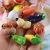 10pcs Vegetable Figurines Miniatures Resin Crafts Handicrafts Simulation Vegetable Basket Resin Crafts Realistic Vegetable Model