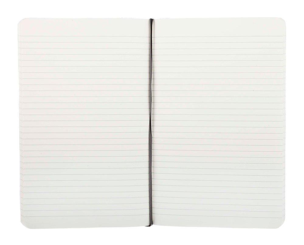 Блокнот Moleskine Classic, Мягкая обложка, Горизонтальная разметка, Большой формат (13см x 21см), Черный, QP616