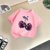 Children's Casual Short-sleeved T-shirt - Summer Girl's Cute Cherry T-shirt
