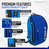JOOLA Table Tennis Backpack, Multifunctional, for Expeditions, Training Camps, Club Activities, and Travel, Vision II Blue (012) TGRSA001