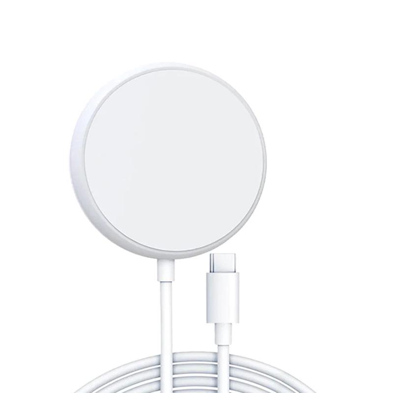 Магнитное беспроводное зарядное устройство MagSafe 15 Вт для телефонов Apple с двойным интерфейсом