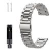 Stainless Steel Watch Metal Watch Replacement Metal Watch Metal Watch Smartwatch Watch Band Metal Replacement Watch Adjustment Tool 22mm Silver