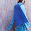 Autumn and Winter New Imitation Cashmere Gradient Color Matching Scarf Women's Mohair Thickened Warm Scarf Shawl
