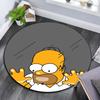 Homer pattern round rug,Carpet Rug for Living Room Bedroom Playroom ,Non-slip Floor Mat,Holiday Gifts and Birthday Gifts.