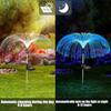 Солнечные светодиодные фонари в виде медуз, уличный садовый декор, светильник для газона, 7 смен цвета, водонепроницаемый патио, двор, декор для дорожки, солнечные цветы, лампа