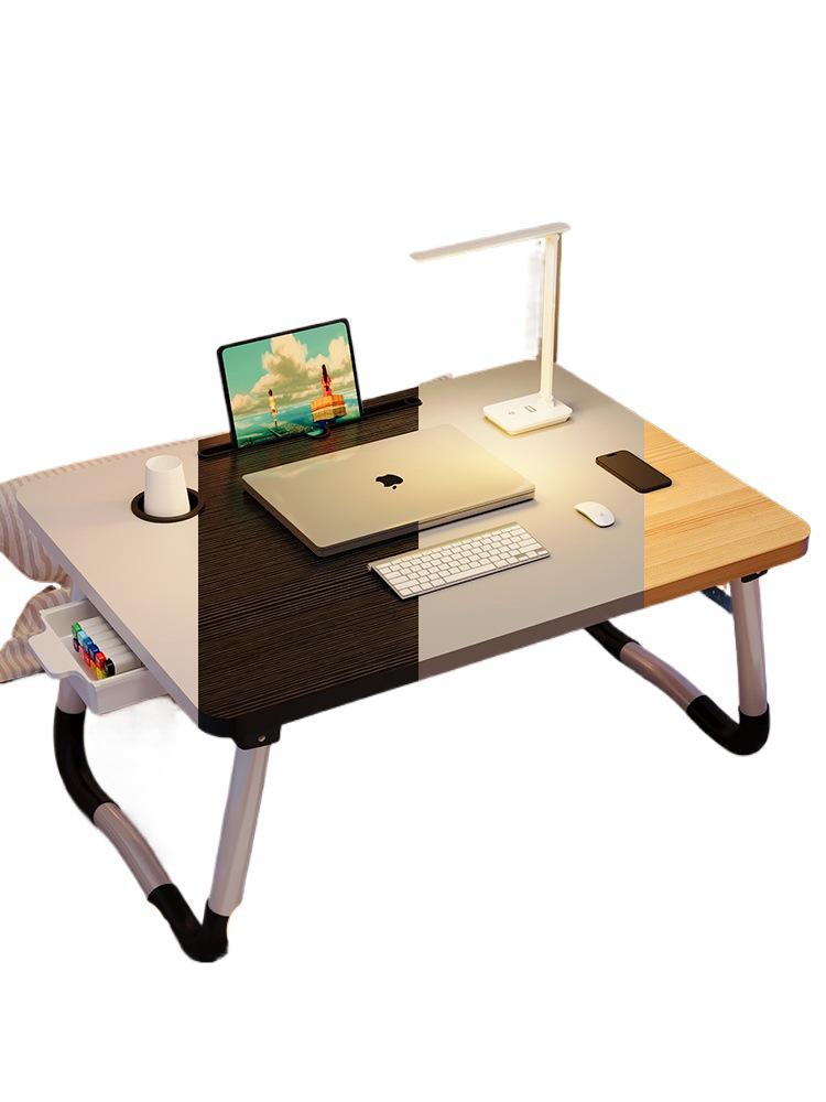 Compact Folding Bedside Table - Study Desk & Laptop Stand
