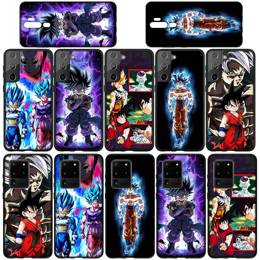 Чехол для телефона Samsung Galaxy S24 S23 iPhone 15 14 Xiaomi Redmi Note 13 12 11 8 10 9 Pro Max X XR OPPO A15 Huawei Comics Dragon Ball Goku DragonBall