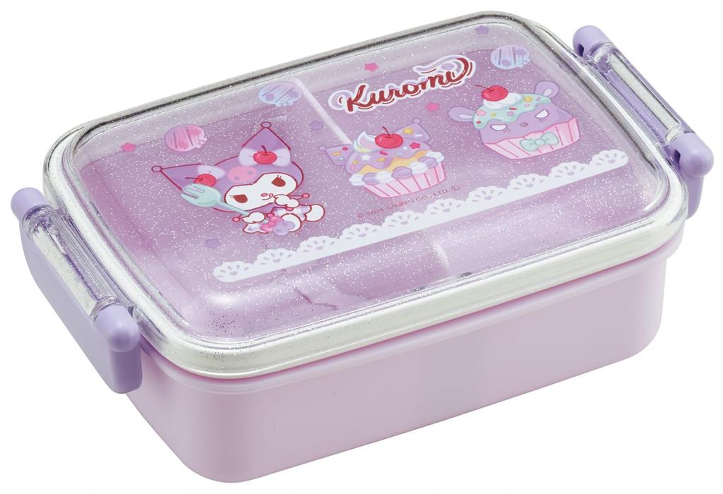 Skater Bento Sanrio Kuromi Fancy Snacks Children's Box, 450ml, & Sweets, Girls' (RBF3AN-A)