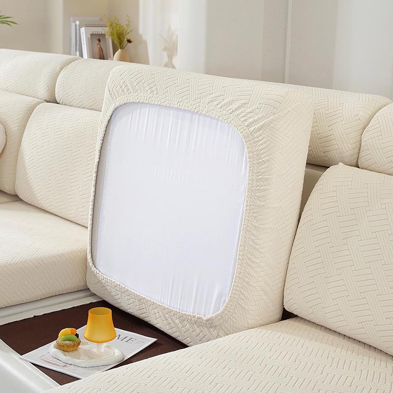 Универсальный нескользящий эластичный чехол для дивана - Однотонный, всесезонный чехол-протектор для подушек с полной оберткой