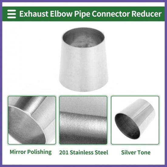 Car Exhaust Pipe Tubing Piping Adapter 2.5" OD To 3" OD 201 Stainless Steel New