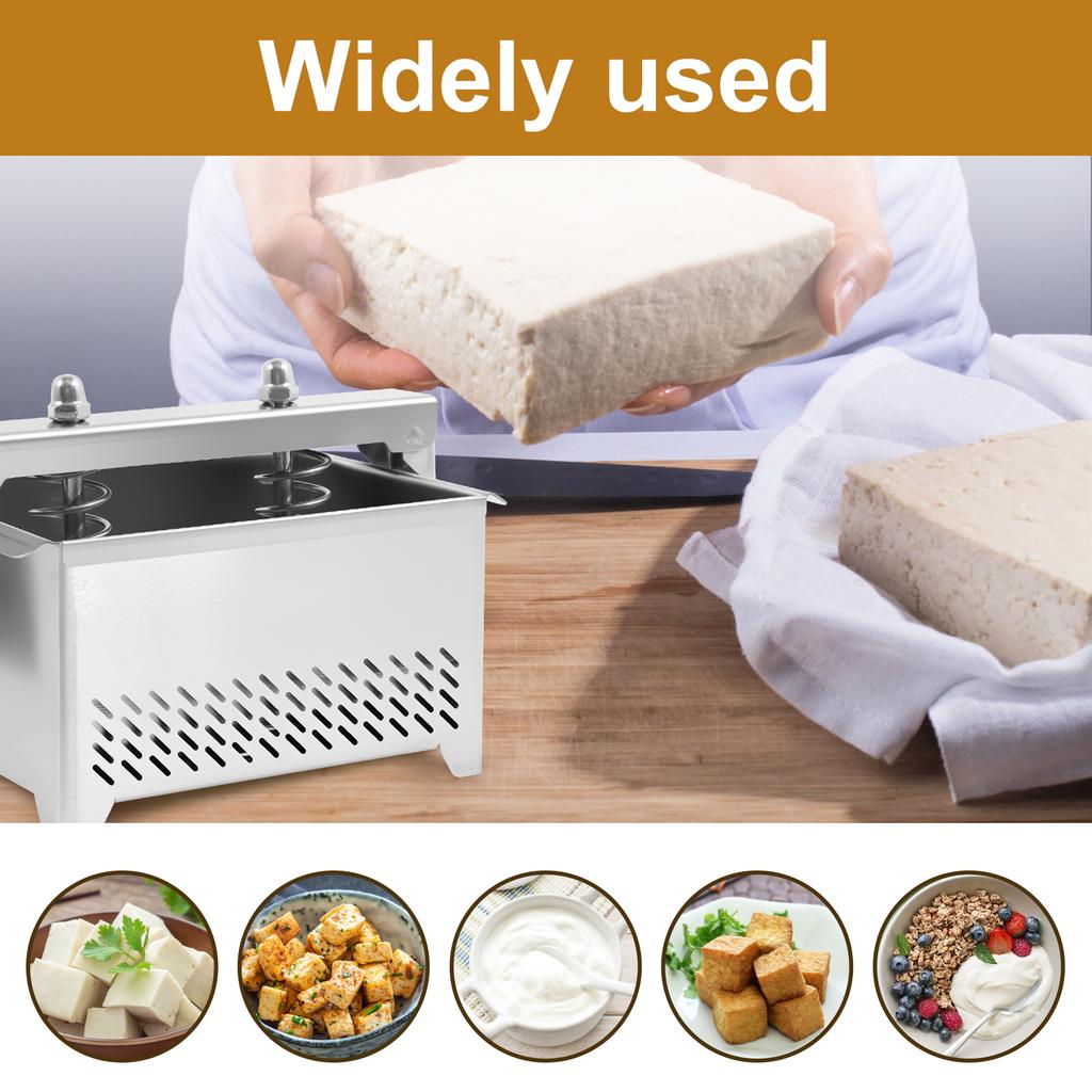 Пресс для тофу из нержавеющей стали, пресс для приготовления сыра с фильтровальной тканью, форма для приготовления панира, сепаратор сыворотки для кухни, форма для самостоятельного приготовления тофу, сыра, панира