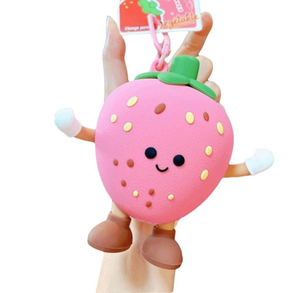 Funny Small Coin Purse Blueberrie Silicone Bag Pendant Fashion Change Storage Bag Earphone Storage